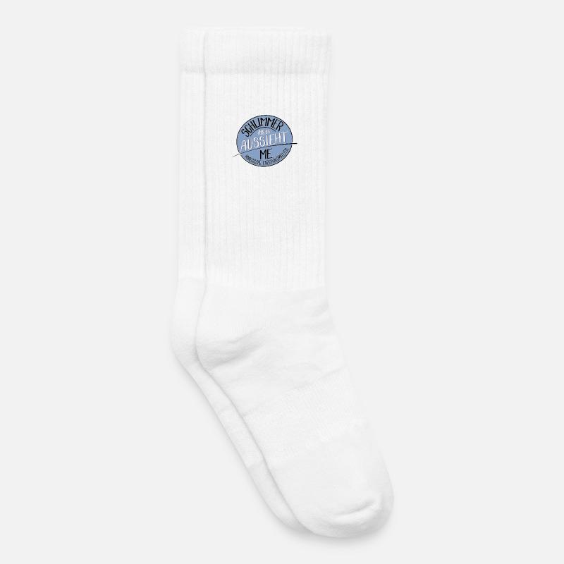 Schlimmer als es aussieht, ME - Kinder Tennissocken - Weiß