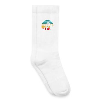 Cadeau drôle de menuisier - Chaussettes de tennis bio enfant - blanc - Droite