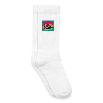 paresse - Chaussettes de tennis bio enfant - blanc - Droite