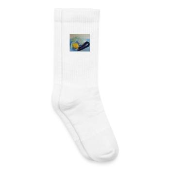 nature morte - Chaussettes de tennis bio enfant - blanc - Droite