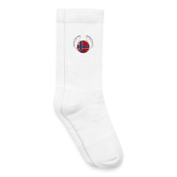 Norwegen Angeln - Kinder Tennissocken - Weiß - Rechts