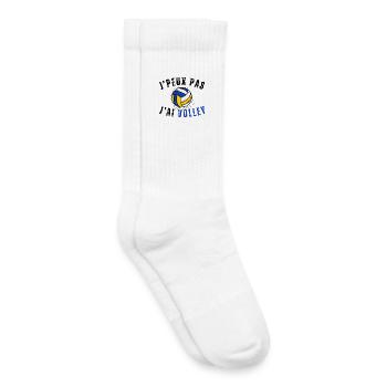 I Can't I Have Volley Humor Gift - Kids Tennis Socks - white - Right