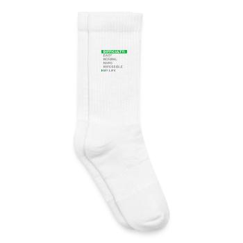 Mode de difficulté – Ma vie - Chaussettes de tennis bio enfant - blanc - Droite