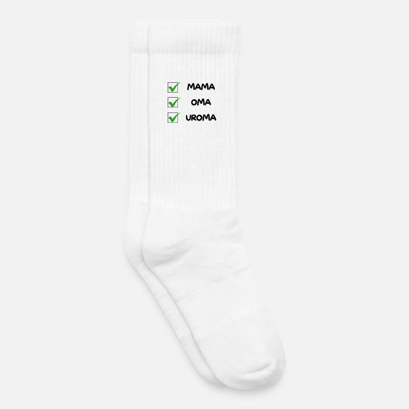 UROMA Checkliste - Kinder Tennissocken - Weiß