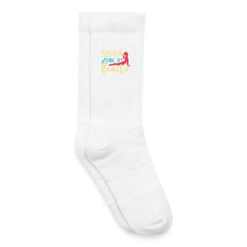 Yoga Stretch Like A Beast Funny Yoga - Kinder Tennissocken - Weiß - Rechts