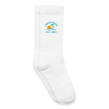 Anjuna Beach Goa Sonnenuntergang - Kinder Tennissocken - Weiß - Rechts