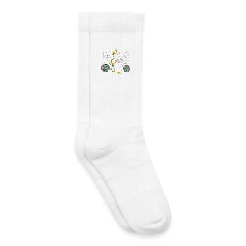 Royal Party Goose with Glitter Chain - Kids Tennis Socks - white - Right
