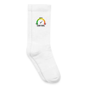 Low Cortisol Low Level Even - Kids Tennis Socks - white - Right