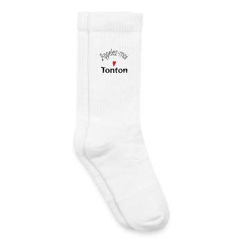 Call me Uncle For Men - Kids Tennis Socks - white - Right