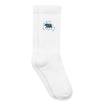Berlin Silhouette: Urban Spirit - Chaussettes de tennis bio enfant - blanc - Droite