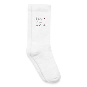 Sister of the bride - Kids Tennis Socks - white - Right
