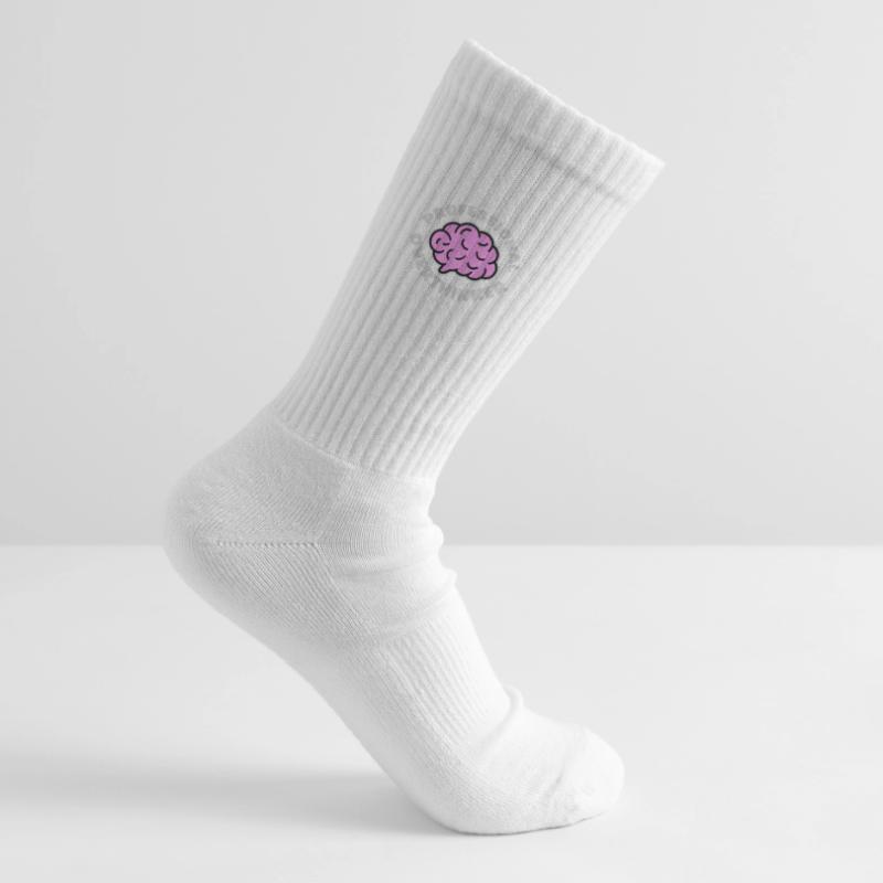 Professional Overthinker Funny Brooding Anxiety Logo Kids Tennis Socks