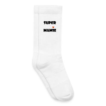 GRANNY. MOM. GRANDMA. MOTHER'S DAY - Kids Tennis Socks - white - Right