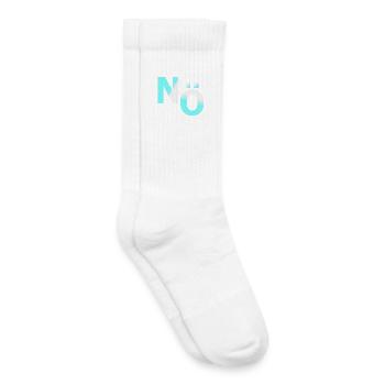 Nope no against demo - Kids Tennis Socks - white - Right