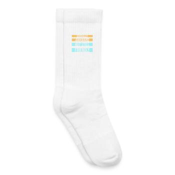 Diction socialement maladroite mais quand même amicale - Chaussettes de tennis bio enfant - blanc - Droite