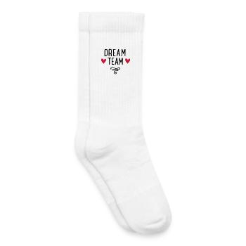 Dream Team mit Hearts Gift - Kinder Tennissocken - Weiß - Rechts