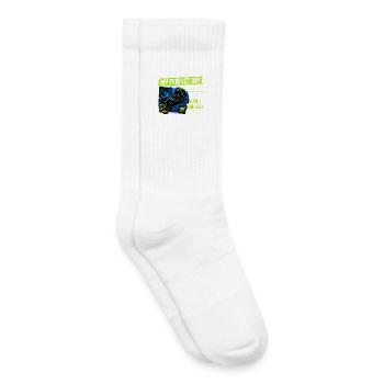 Gamer Gaming Cat Video Game - Kids Tennis Socks - white - Right