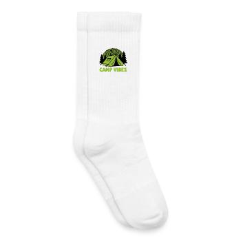 Zelt Camp Vibes Logo - Kinder Tennissocken - Weiß - Rechts