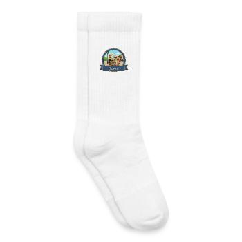 Kek & Ina in Paris - Kinder Tennissocken - Weiß - Rechts