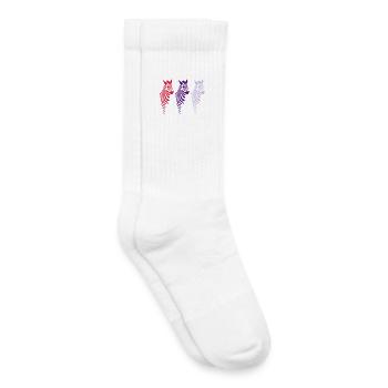 Three Zebras (b) - Kinder Tennissocken - Weiß - Rechts