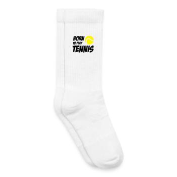 Born to play Tennis - Kids Tennis Socks - white - Right
