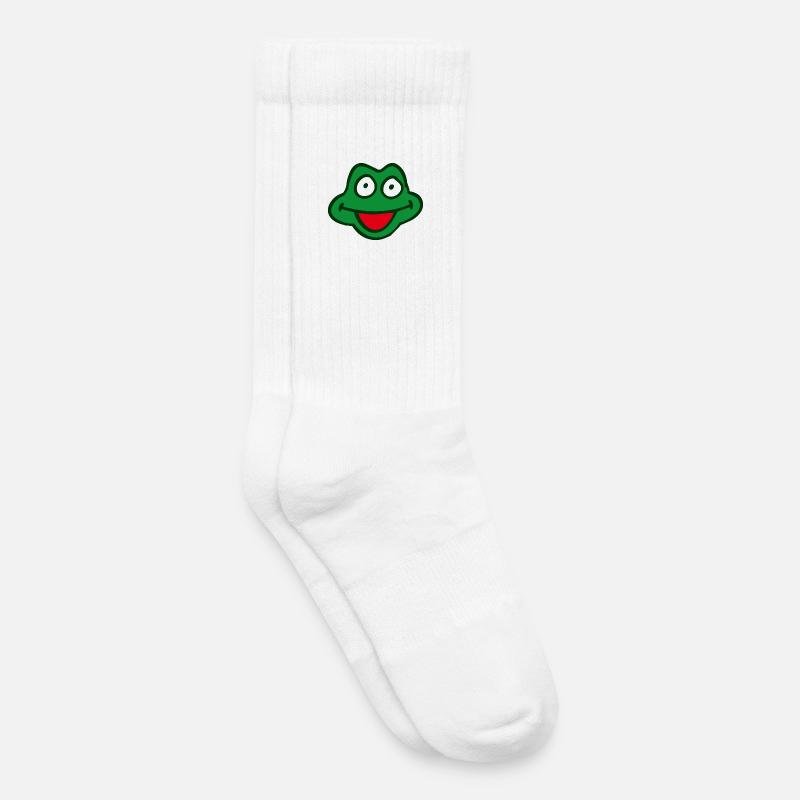 Frosch - Kinder Tennissocken - Weiß