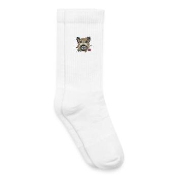 Kopf wilde Illustration - Kinder Tennissocken - Weiß - Rechts