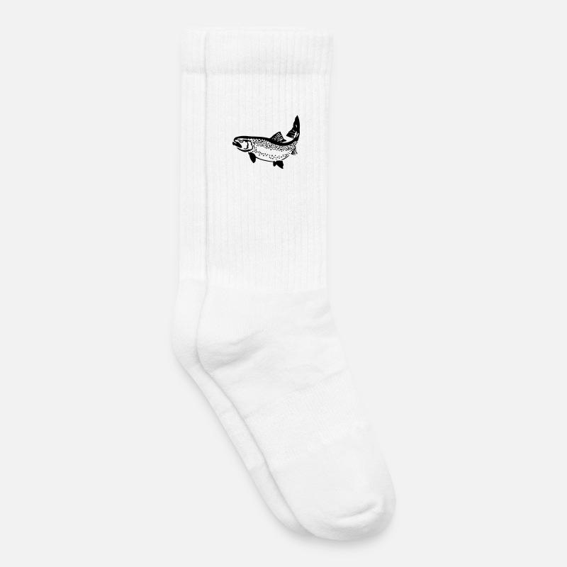 Forelle - Kinder Tennissocken - Weiß
