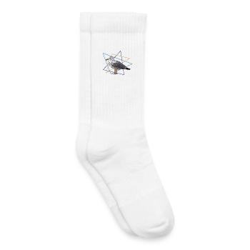 Mouette - Chaussettes de tennis bio enfant - blanc - Droite