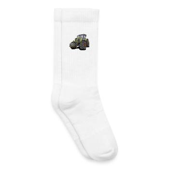 Tracteur Géant - Chaussettes de tennis bio enfant - blanc - Droite