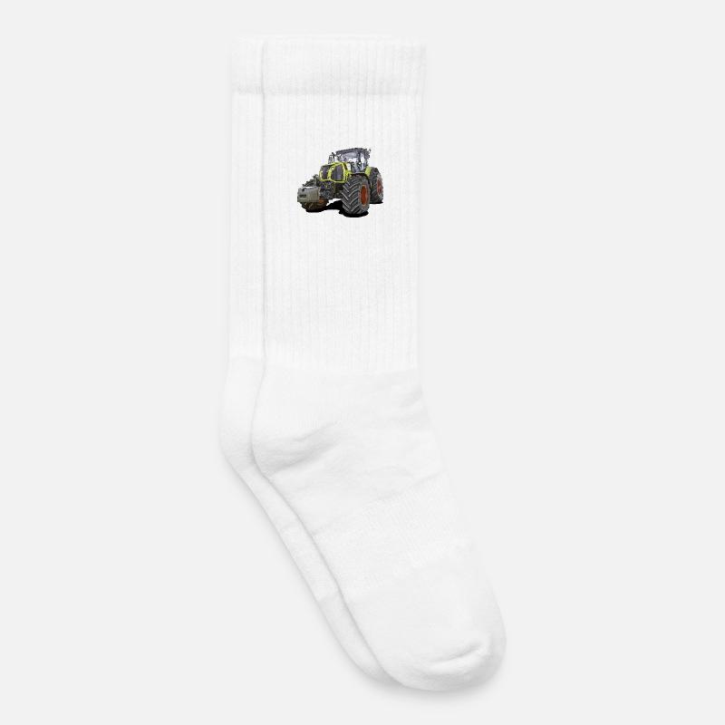 Traktor Gigant - Kinder Tennissocken - Weiß