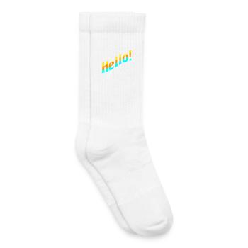 Hello! - Kids Tennis Socks - white - Right