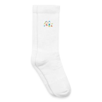 We Are Family Father Mother Children Love, Mother's Day - Kids Tennis Socks - white - Right