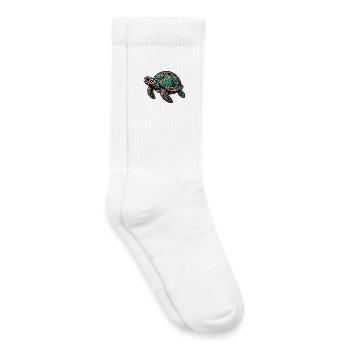 Turtle - Kids Tennis Socks - white - Right