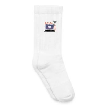 Kein Bild 🤬 Klumpat! Retro Computer Humor Design - Kinder Tennissocken - Weiß - Rechts