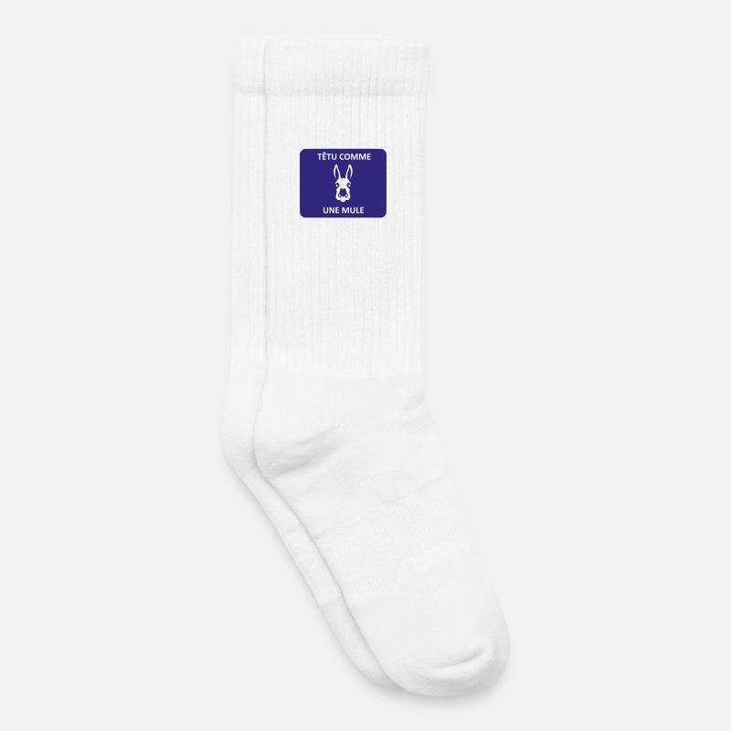 Stur wie ein Maultier - Kinder Tennissocken - Weiß