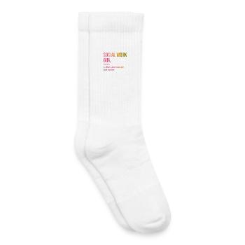 Social Work - Kids Tennis Socks - white - Right