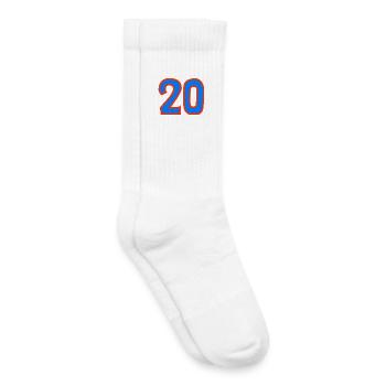 20. 20 YEARS. 20th ANNIVERSARY. 20 YEARS ANNIVERSARY. - Kids Tennis Socks - white - Right