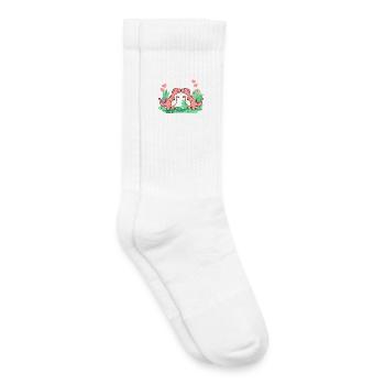 Dinosaurier T-Rex Valentinstag - Kinder Tennissocken - Weiß - Rechts
