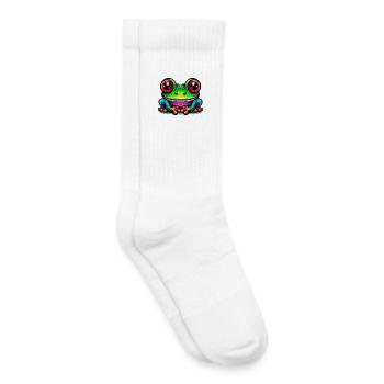 Frog - Kids Tennis Socks - white - Right