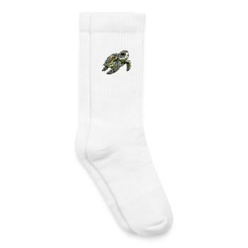 Turtle - Kids Tennis Socks - white - Right