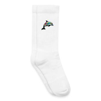 Delfin - Kinder Tennissocken - Weiß - Rechts