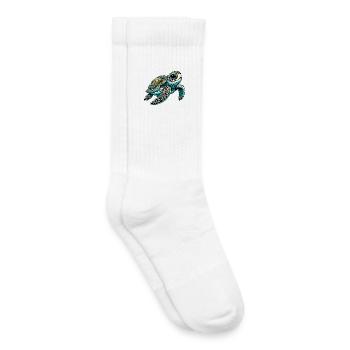 Turtle - Kids Tennis Socks - white - Right