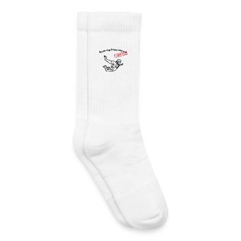 Parachutisme Empuriabrava terminé - Chaussettes de tennis bio enfant - blanc - Droite