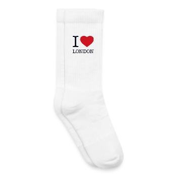 J’ADORE LONDRES - Chaussettes de tennis bio enfant - blanc - Droite