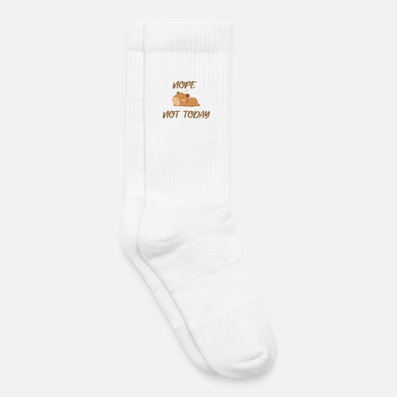 Nope not today capybara - Kinder Tennissocken - Weiß