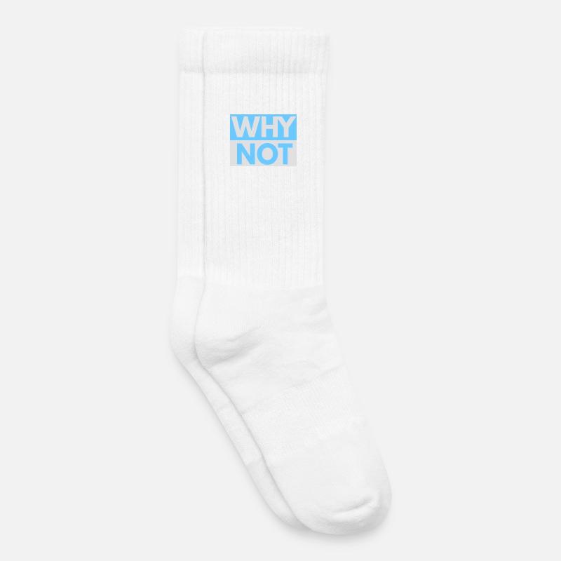 Warum nicht Impressum - Kinder Tennissocken - Weiß
