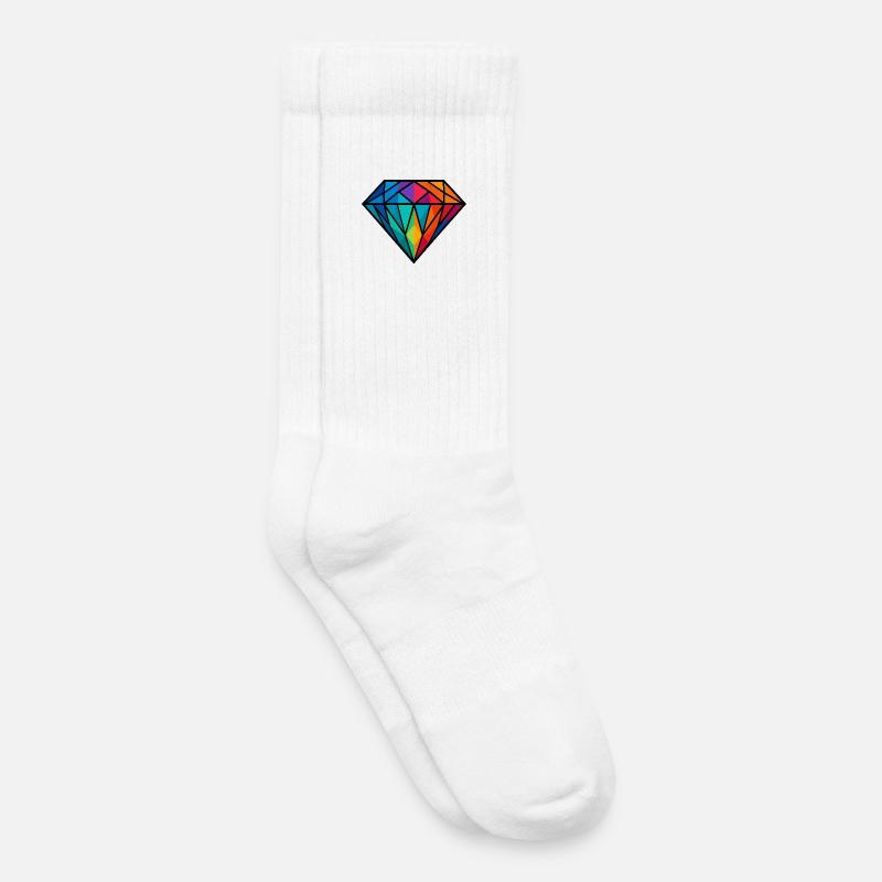 Diamant - Kinder Tennissocken - Weiß