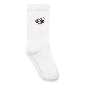 Pixel Halloween Demon with Jack-o-lantern - Kids Tennis Socks - white - Right