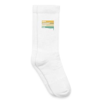 Cadeau pour dentiste - Chaussettes de tennis bio enfant - blanc - Droite